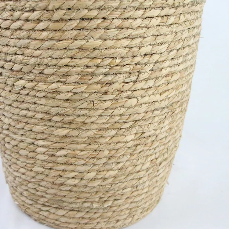 Ручная работа натуральная плетеная складная корзина из ротанга для стирки