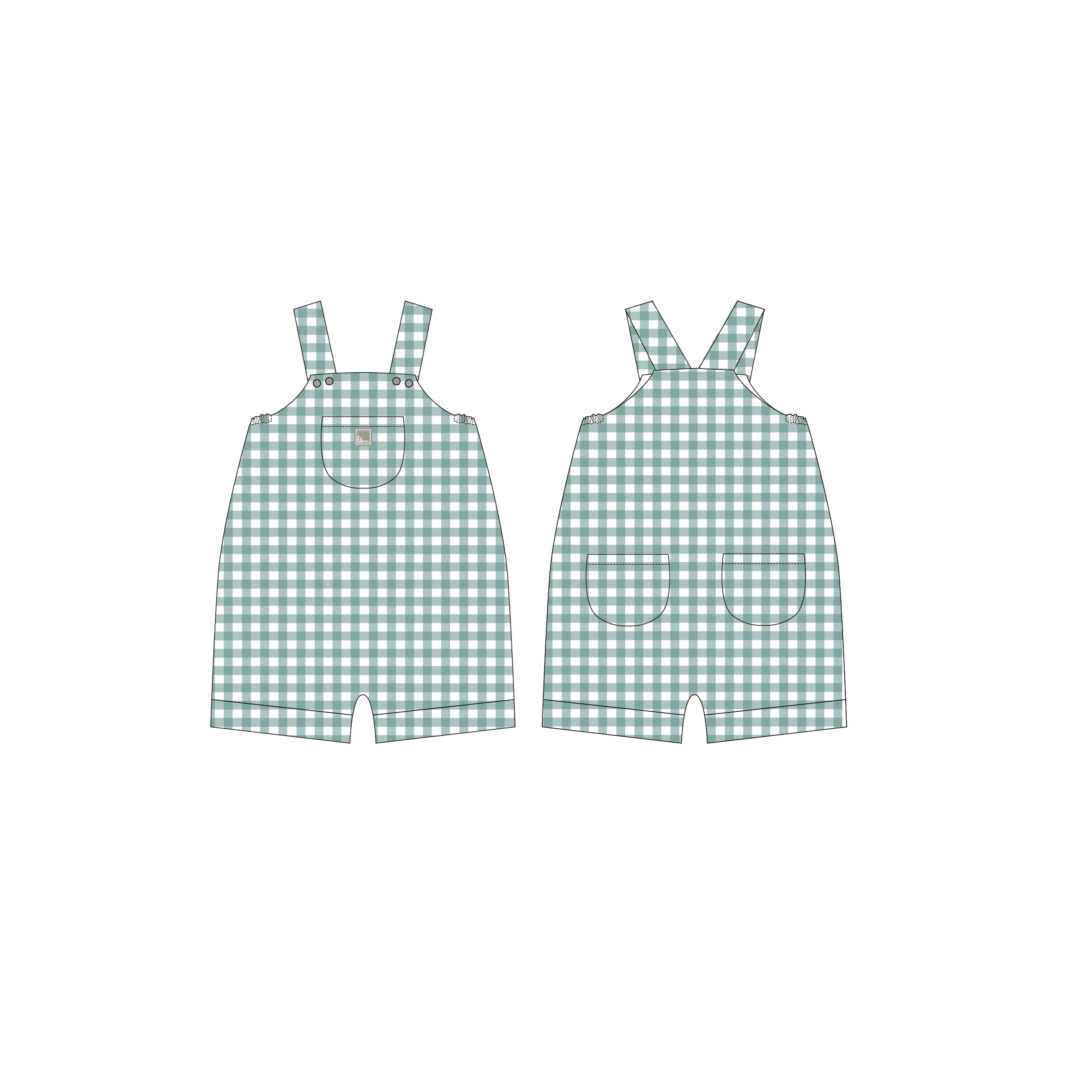 Infant Clothes Baby Unisex Designer Custom Jumpsuit Newborn Romper Wholesale 2024 Hot Sale Summer Cute Plaid Woven AD Sleeveless