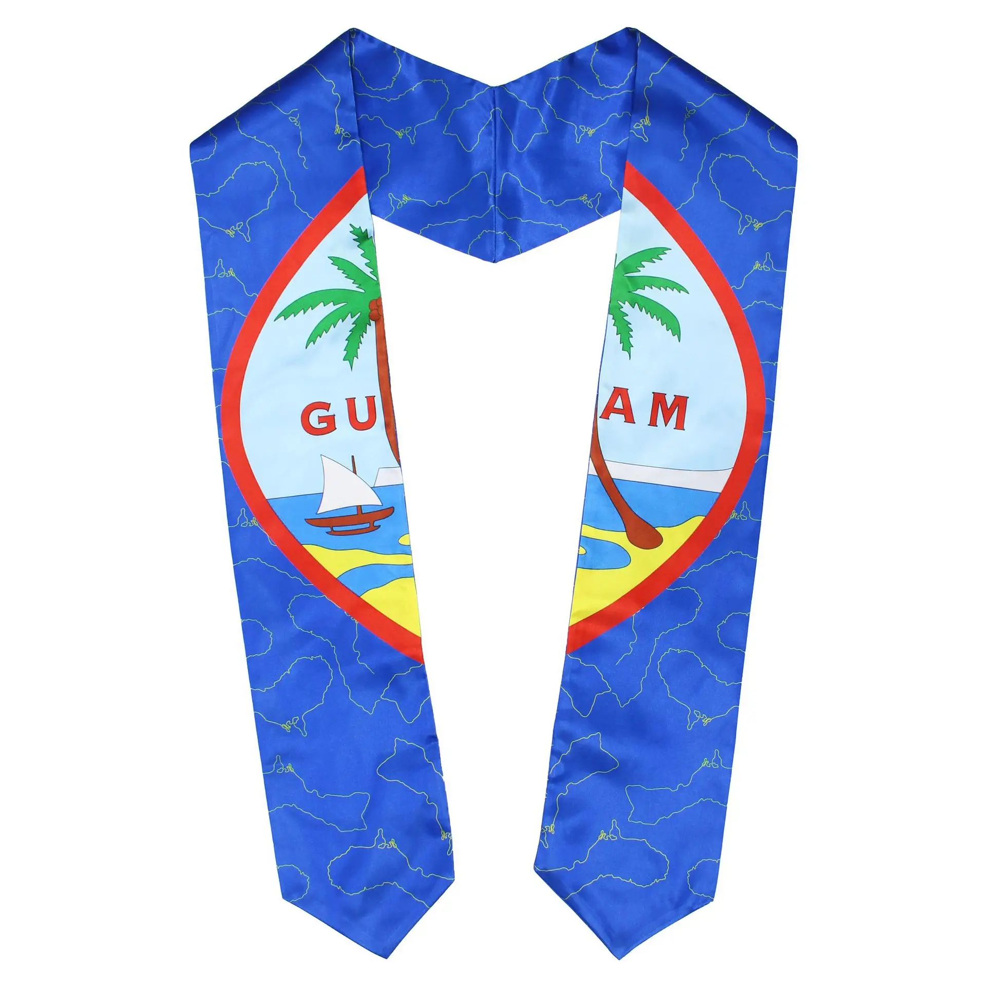 Graduation Doctor Nurse Cord Ceremony Double Layer Heat Press Crystal Honor Silk Stole Custom WY006