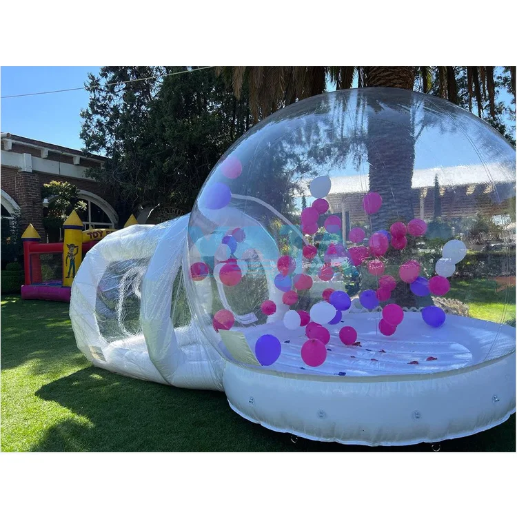 Commercial inflatable bubble house bounce castle bouncy games for kids high quality white jumping bouncer outdoor balloon party