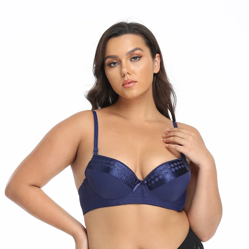 European and American solid color simple underwear sexy bra comfortable small chest gathered adjustable girl underwear