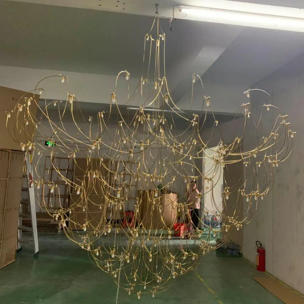 ECOJAS A3 Hotel  Heart-shaped chandelier home decoration pendant light