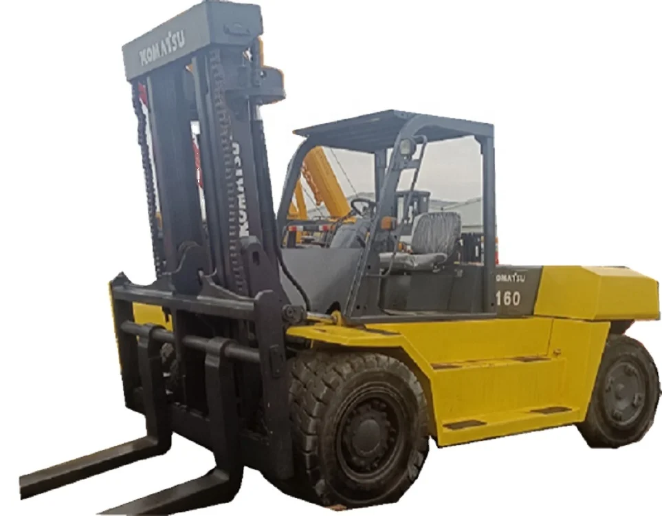 Вилочный Погрузчик С Дизельным Двигателем Komatsu 16 тонн Fd160 гидравлический транспортный вилочный погрузчик оборудование для вилочных