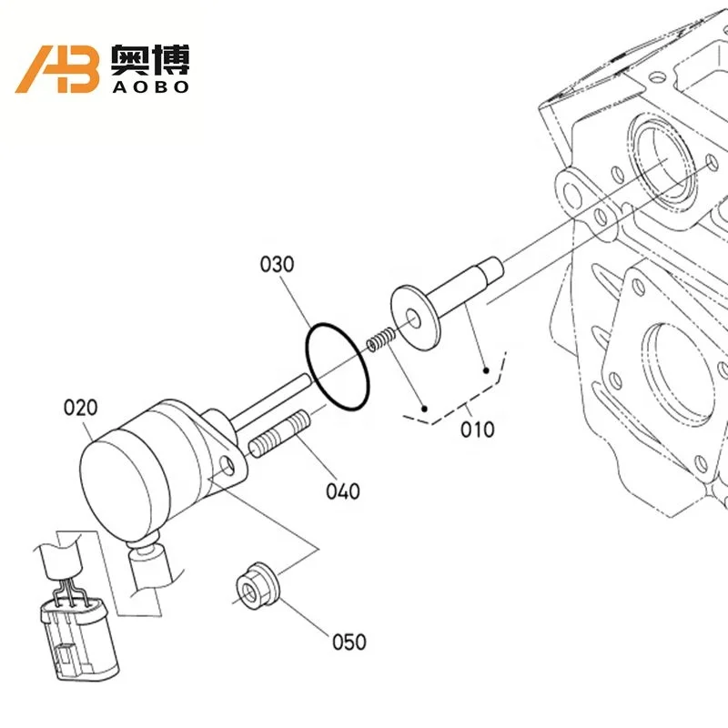 S130 S150 S160 S185 S220 Stop Solenoid Guide Comp 6684825