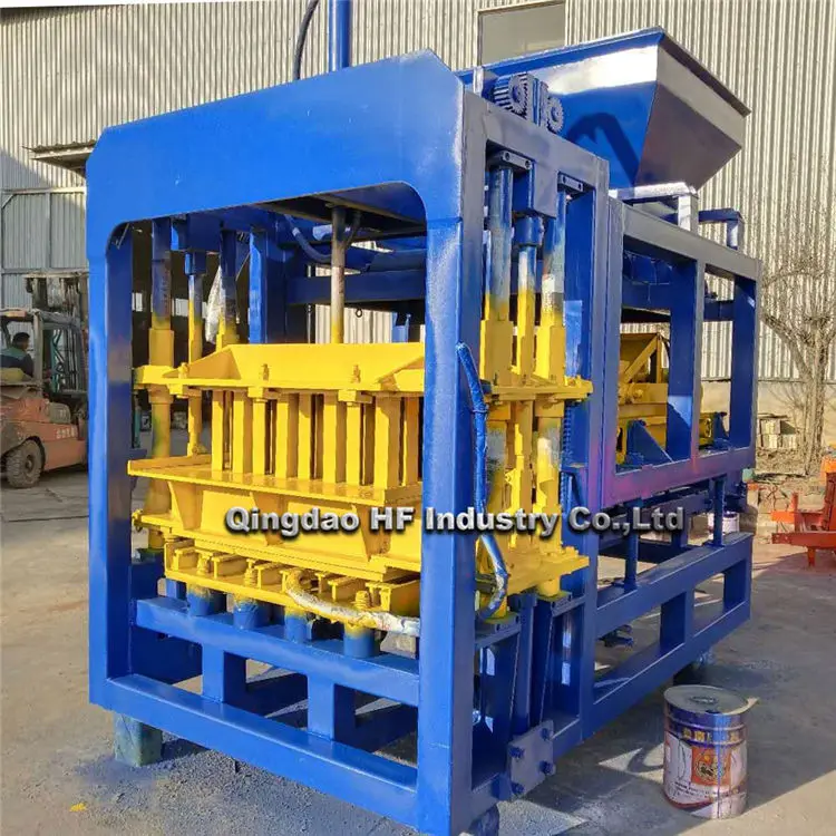 Qingdao Techman QT4-16 автоматический гидравлический бетонный блок полый кирпич машина для мощения кирпича генератор с коробкой передач в качестве сердечника