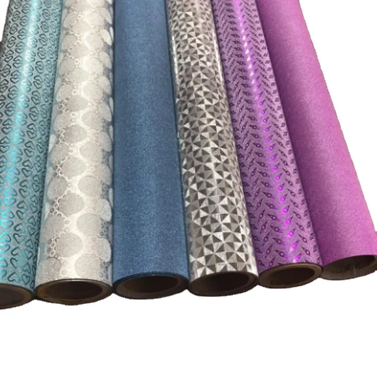 Support Samples Customizable Gift Wrap Decorative Laminate Film Glitter Roll