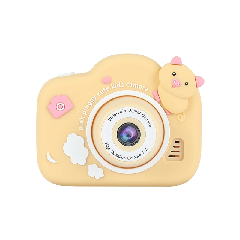 Kids Camera 2000W 1080p HD Children Digital Video Cameras Built-In Games Cute Cartoon Cat 2.0 Inch Mini Camera Gift Toys B1