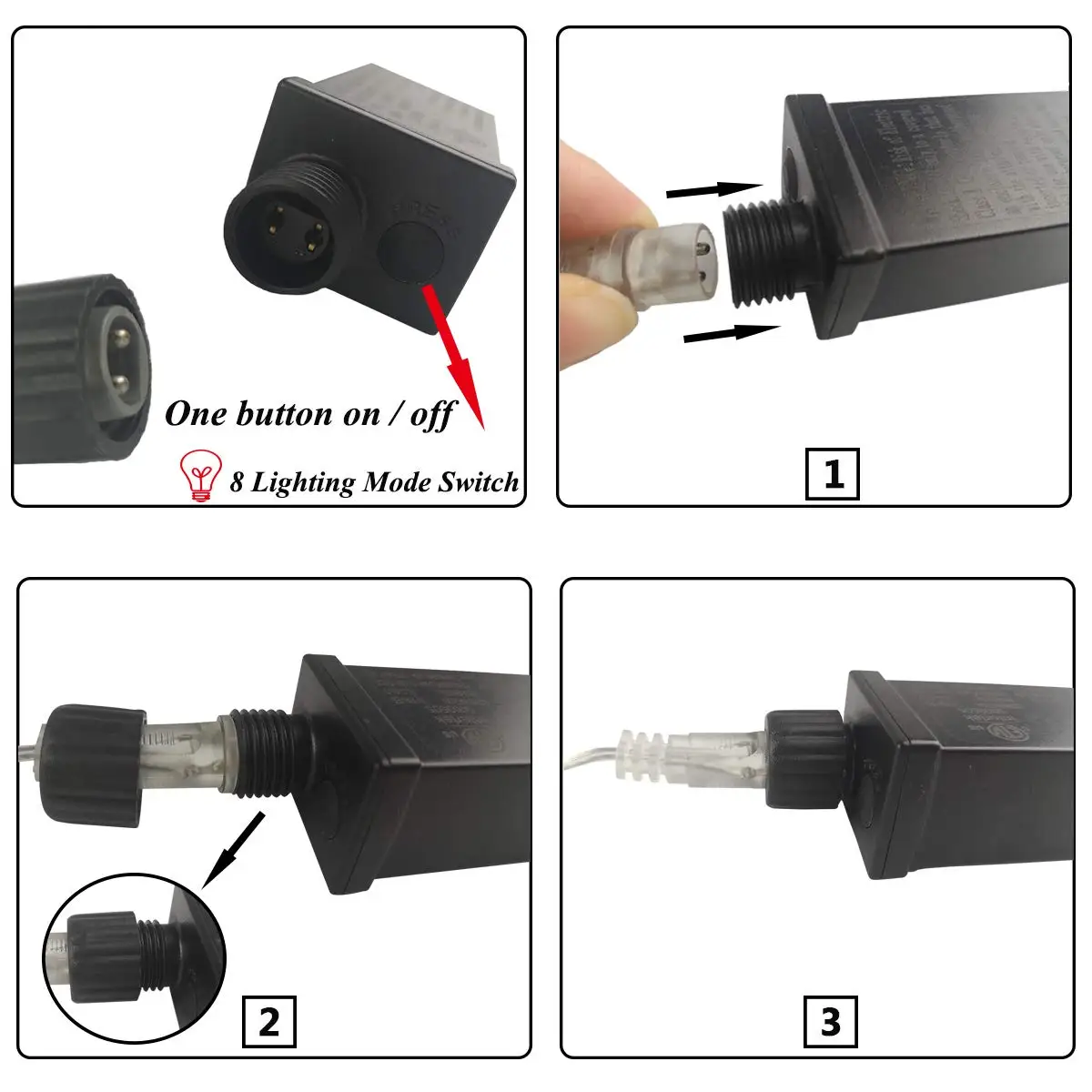 Christmas lights Birthday Party Decoration Lights Plug Series Outdoor Led Copper Wire String Fairy Light