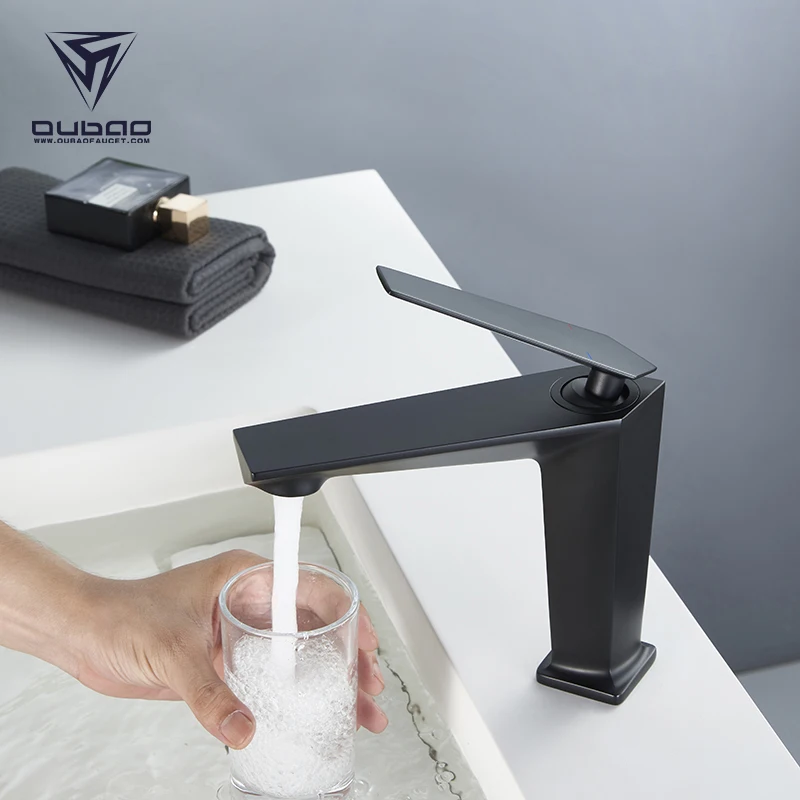 Faucet Manufacturer Black Bathroom Sink Faucet Washing Water Tap For Hotel Apartment