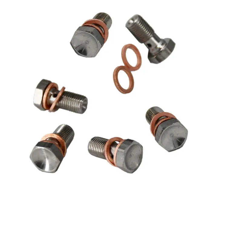 UniversalStainless single banjo bolts 20mm Banjo Bolt Coupling with copper washers