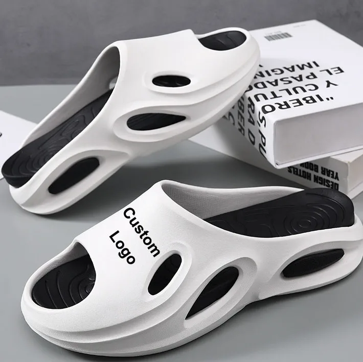 Custom Summer Chancletas de Hombres Male EVA Fish Mouth Detachable Soft Sport Home Slippers Platform Slide Slide Slide Slippers