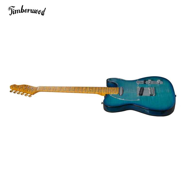 Роскошная электрическая гитара telecaster в стиле tl с грифом из клена и верхним корпусом ручной работы нитро-лаковым