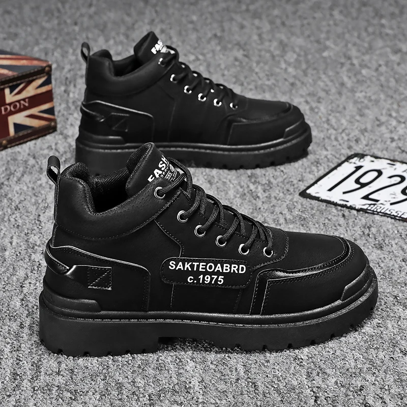 Autumn and winter main model Martin rhubarb boots desert short boots tooling