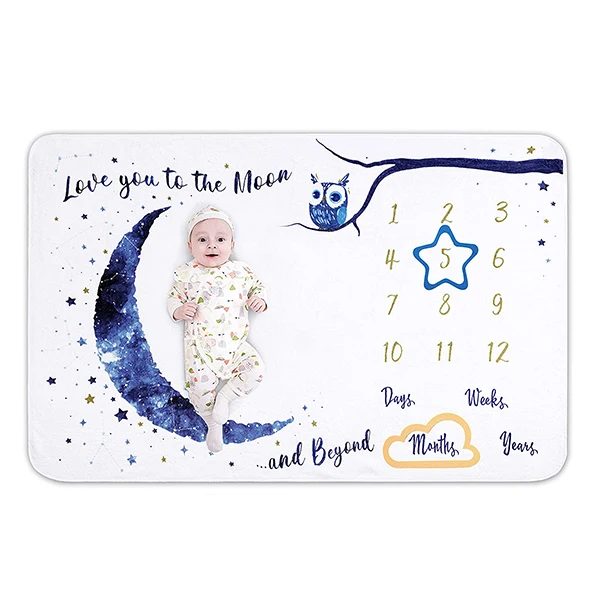 babi monthly mileston blanket Photography Newborn Monthly Milestone Blanket milestone blanket for baby