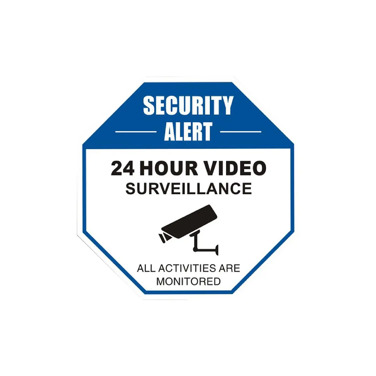 The sign of the outdoor safety camera is not rusty, aluminum uv printing reflection video monitoring can be perforated