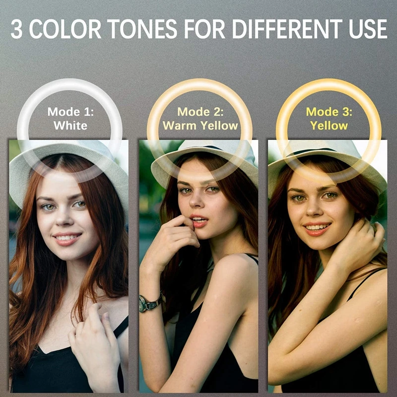 
Selfie Ring Light For Laptop Computer Desktop Youtube, Ring Lamp Video Conference Lighting Kit Phone Holder Clip On 