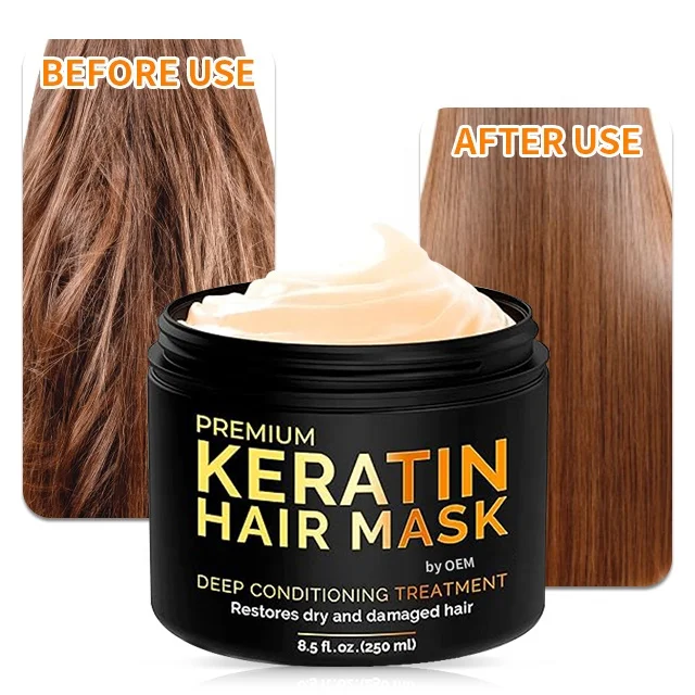 Mascara De Cabello Hair Mask for Dry Damaged Masque Capillaire Repair Nourishing Keratin All Types