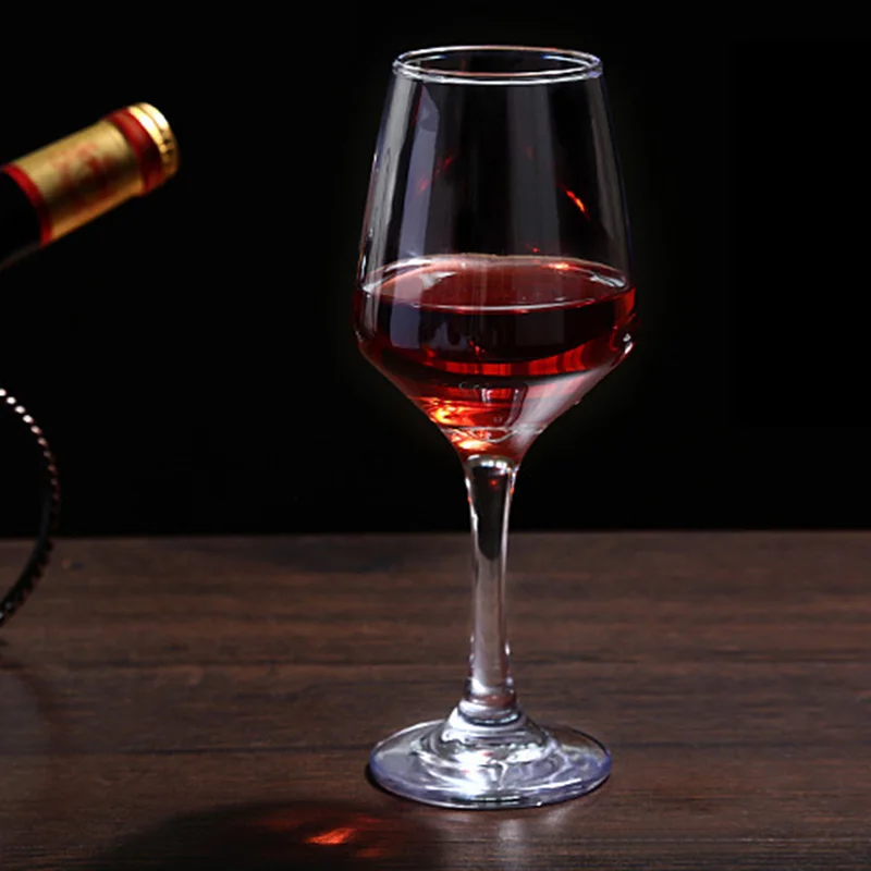 High quality long stem clear wine glass white red wine glasses goblet red wine glass for restaurant