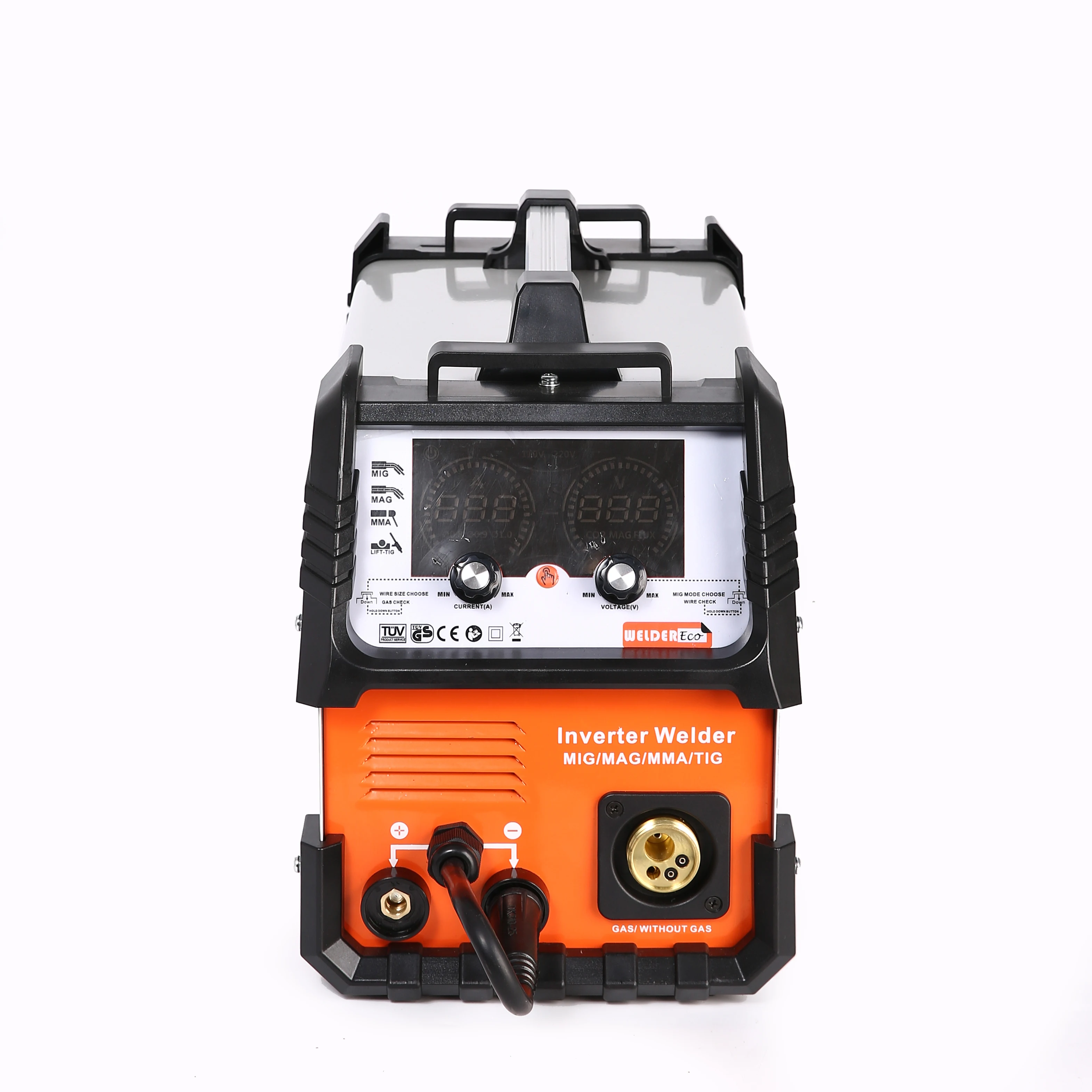 5kg mig gas and without gas bulit-in wire feeder 200A mag mma tig IGBT inverter welder best quality low price