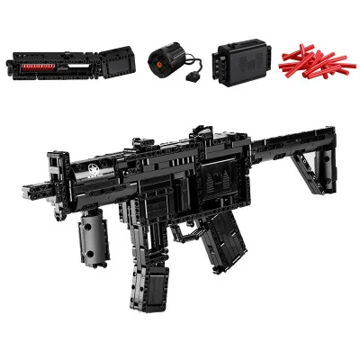 Mould King 14001 Building Blocks Firearms Series Electric MP5 Impact Gun Puzzle Small Particle Assembled Building Blocks GC00060