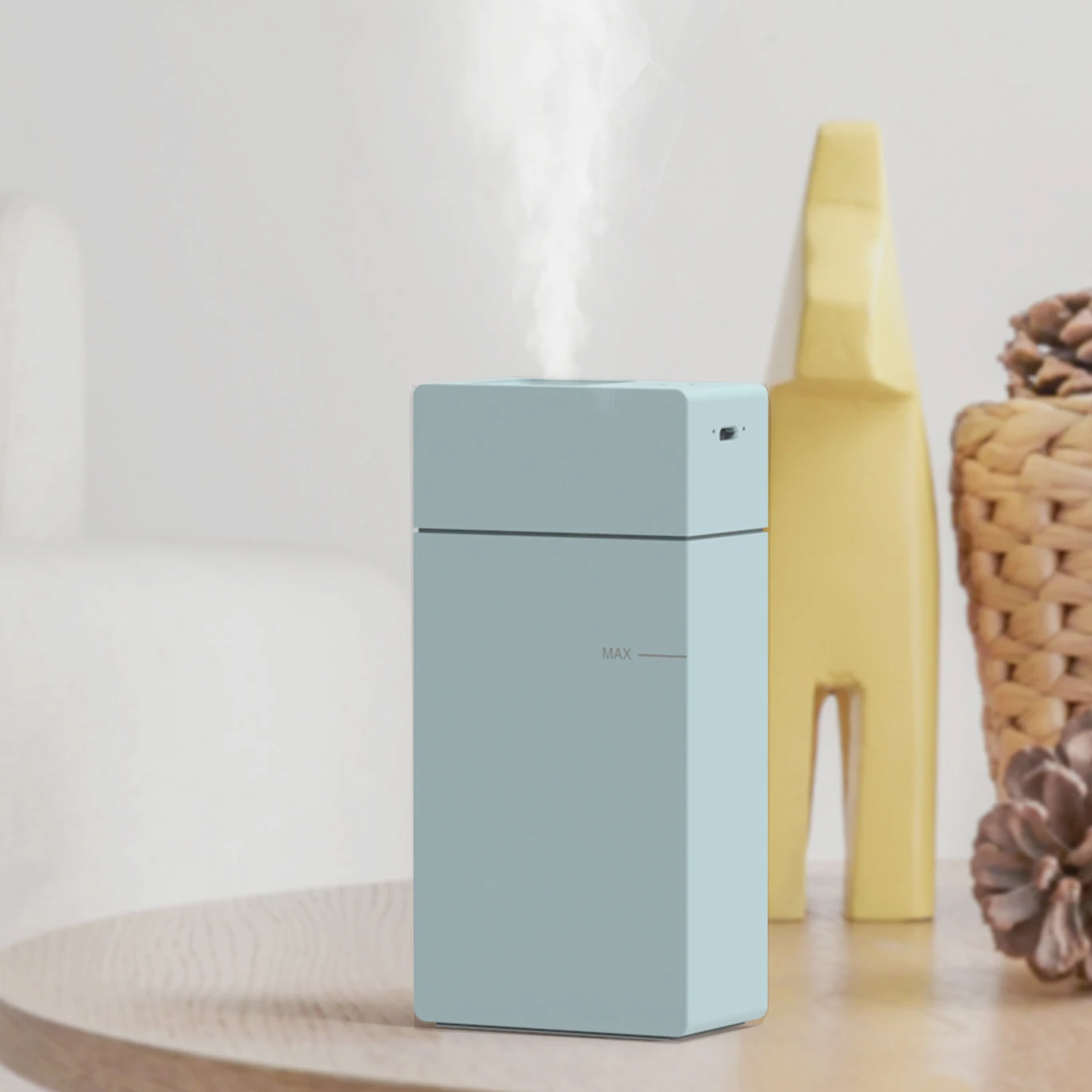 
2021 New USB Rechargeable Portable Cooling Mist Diffuser 150ml Air Humidifying Ultrasonic Humidifier 