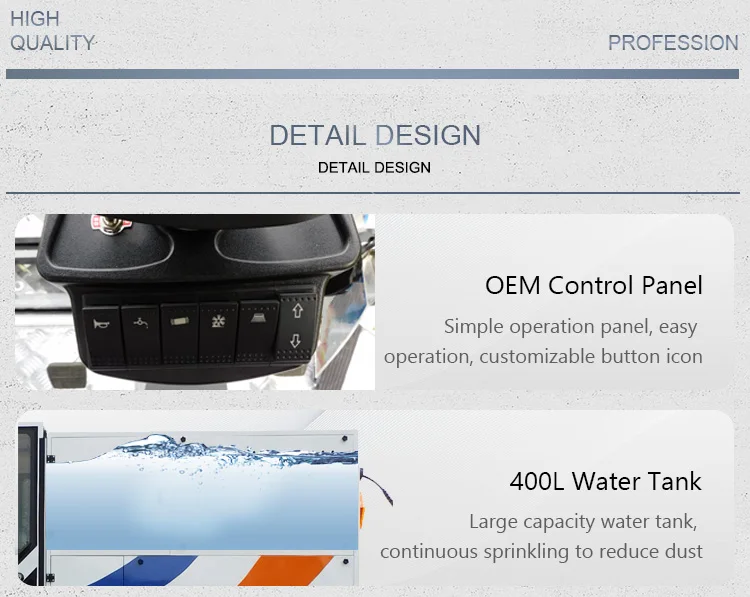 Factory Price Customized Road Sweeper For Street Cleaning