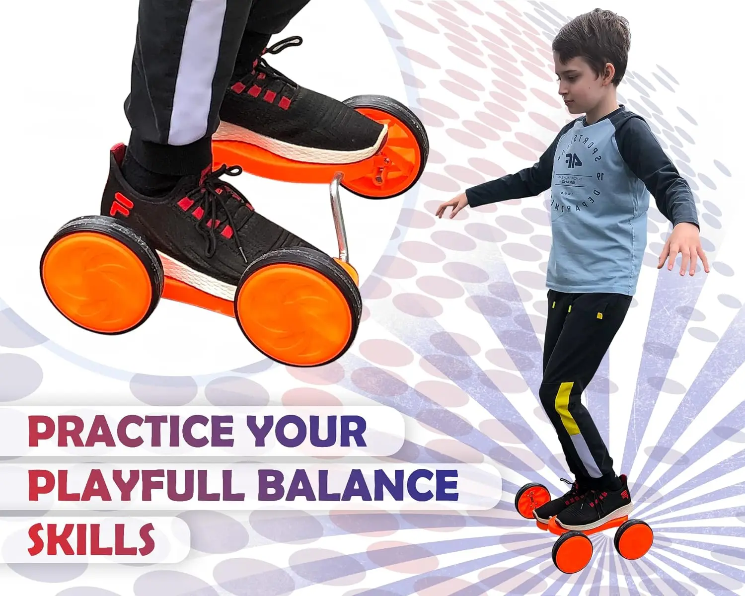 Stepper Pedal-Go Vehicle Training Sport Prop 4-Wheel Scooter I Ride-On for Children