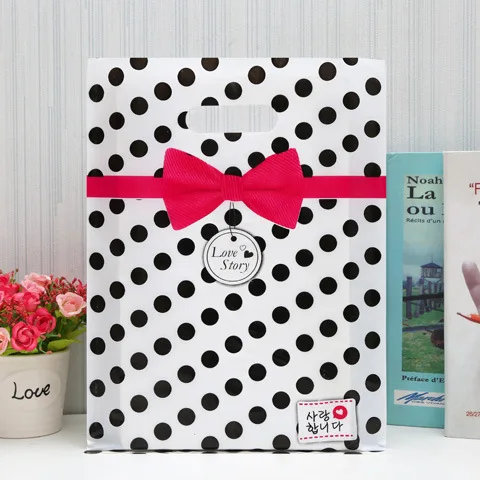 Factory wholesale in stock thickened plastic shopping bags packaging bags