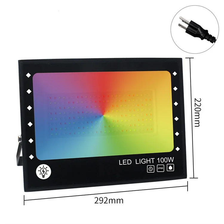 RGB RGBW remote control Outdoor Security bowfishing Super Bright Ultra-thin Outdoor IP66 Waterproof LED Spotlight