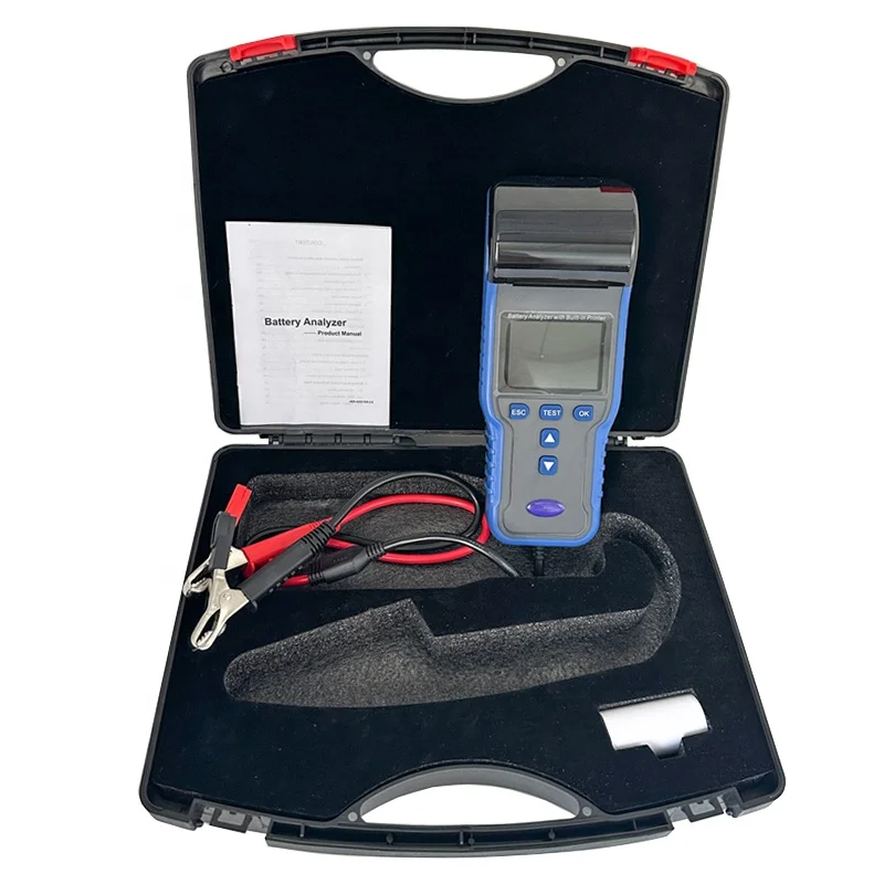 TM990A Lead Acid Vehicle Automotive Battery Tester with Bulit-In Thermal Printer 12V 24V