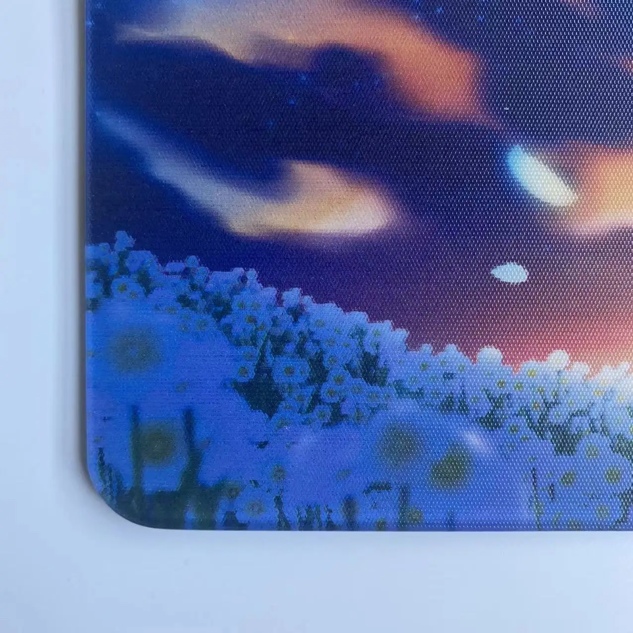 Factory customize Colored Tempered Cambric Feel Glass Mouse Pad