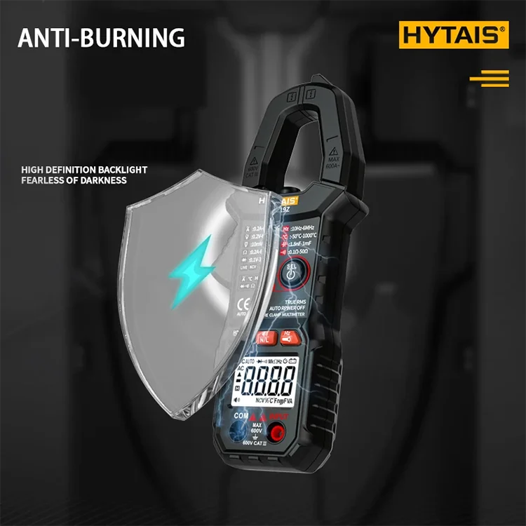 HYTAIS TS19Z AC DC Clamp meter 600 amp Current tester Auto Digital Clamp Multimeter