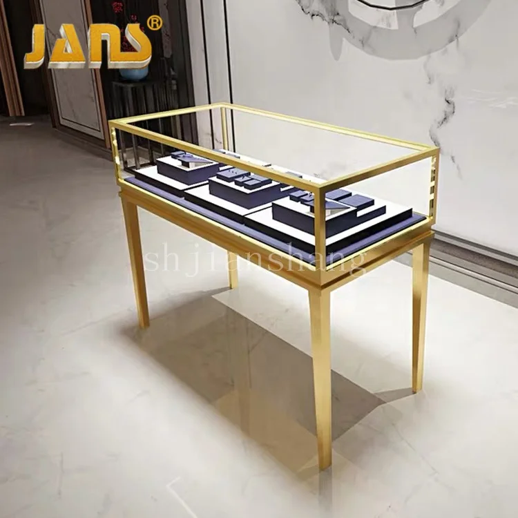 
Commercial custom high-end jewellery store furniture glass jewelry showcase display cabinet 