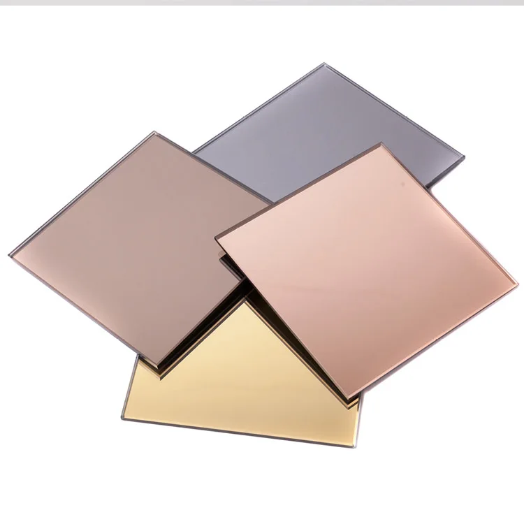 Large 3mm acrylic mirrors custom cut size colorful two way pmma mirror