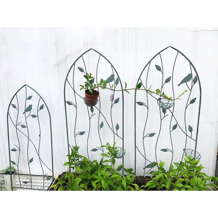Garden Trellis Rustproof Sturdy Trellis for Climbing Plants and Vines Iron Arched Metal Trellis Support Vegetables Flowers