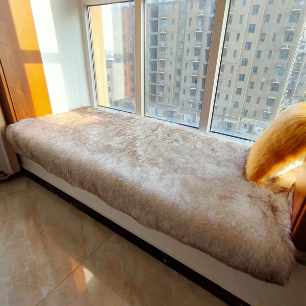 customize  colors  high-grade imitate sheepskin plush carpet living room bedroom balcony wave window ma