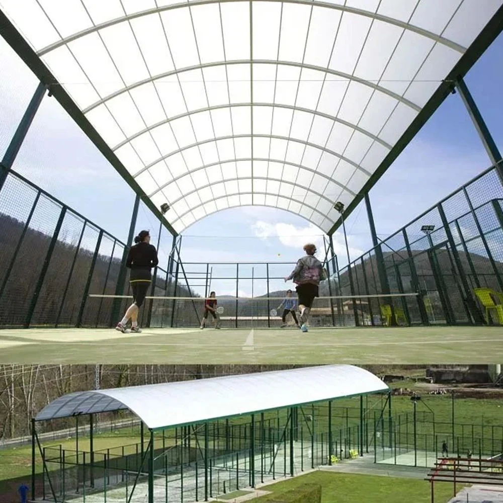 Профессиональный поставщик padel court уличная крыша Спортивная теннисная площадка с крышкой