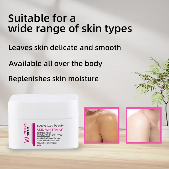 High-quality whitening for the inner side of dark thighs. Powerful whitening. Universal whitening cream for body and face
