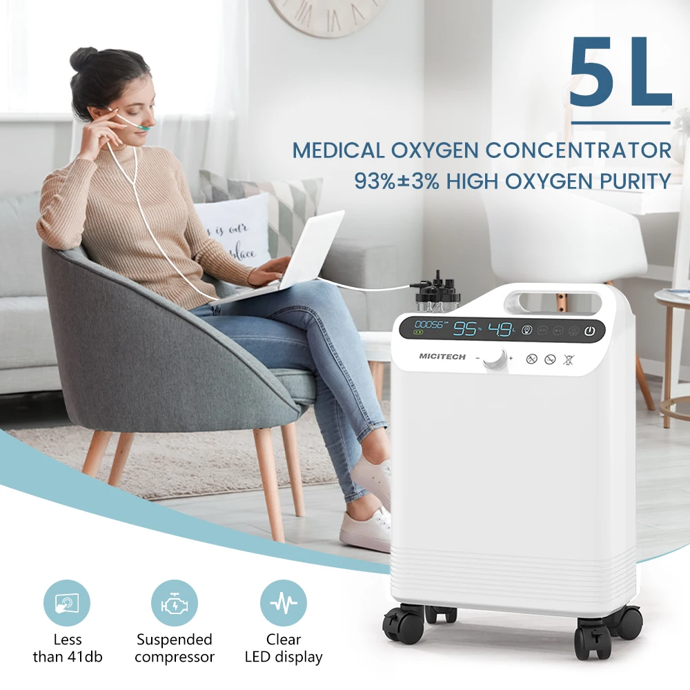 MICiTECH 02 concentrator machine health oxygen concentrator 5l oxygen concentrator