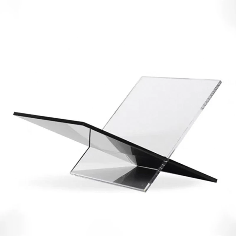 High Quality Wholesale Customization X Shape Acrylic Book Stands Acrylic Open Book Display Stand