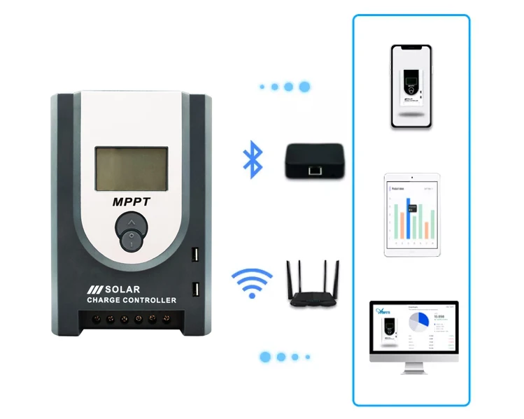 MPPT Controller 12v 24v 36v 48v 40a 60 Amp 100A DC Wind Solar Panel Hybrid Charge Controller