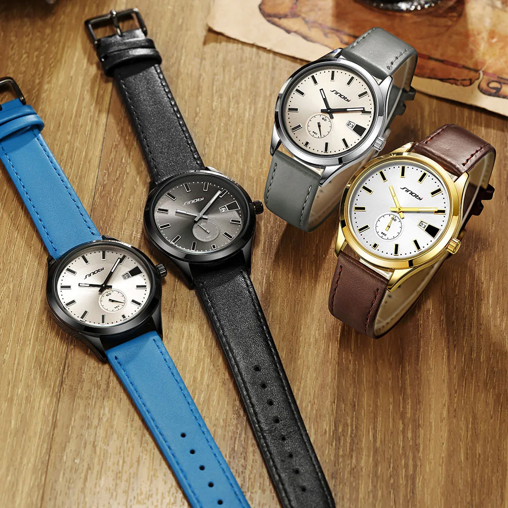 New Arrivals Stylish Designs Wrist watches with Multifunction Calendar Watches for Men
