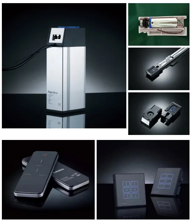 
Window Curtain Track Gliders Plastic Included in Package Box cord accessories electric curtain track for motorized curtain 