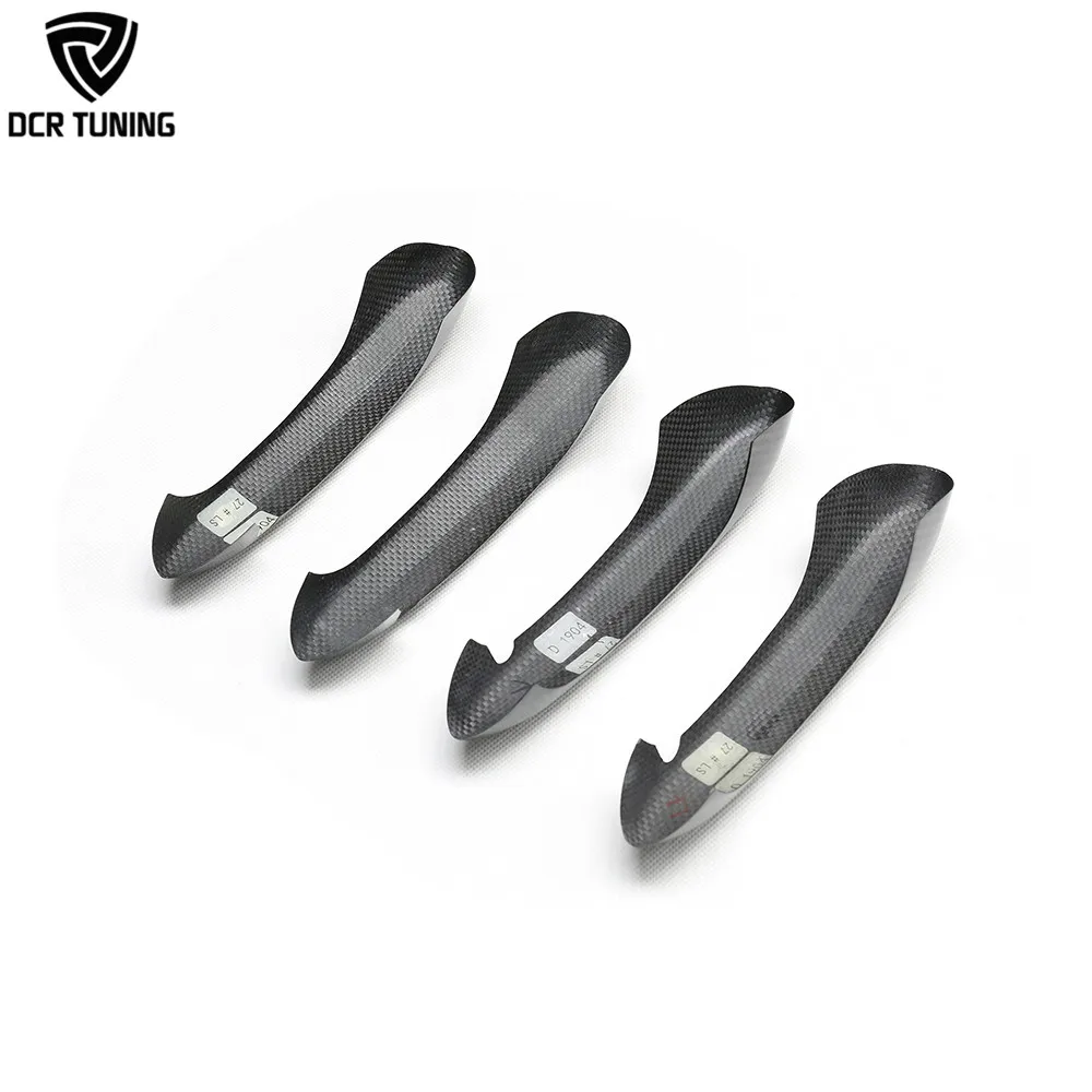 For BMW G20 G30 G15 F40 F95 F90 Carbon Fiber Door Handle Cover Overlayer 4 pcs/set External Door Protector Trim for Toyota Supra