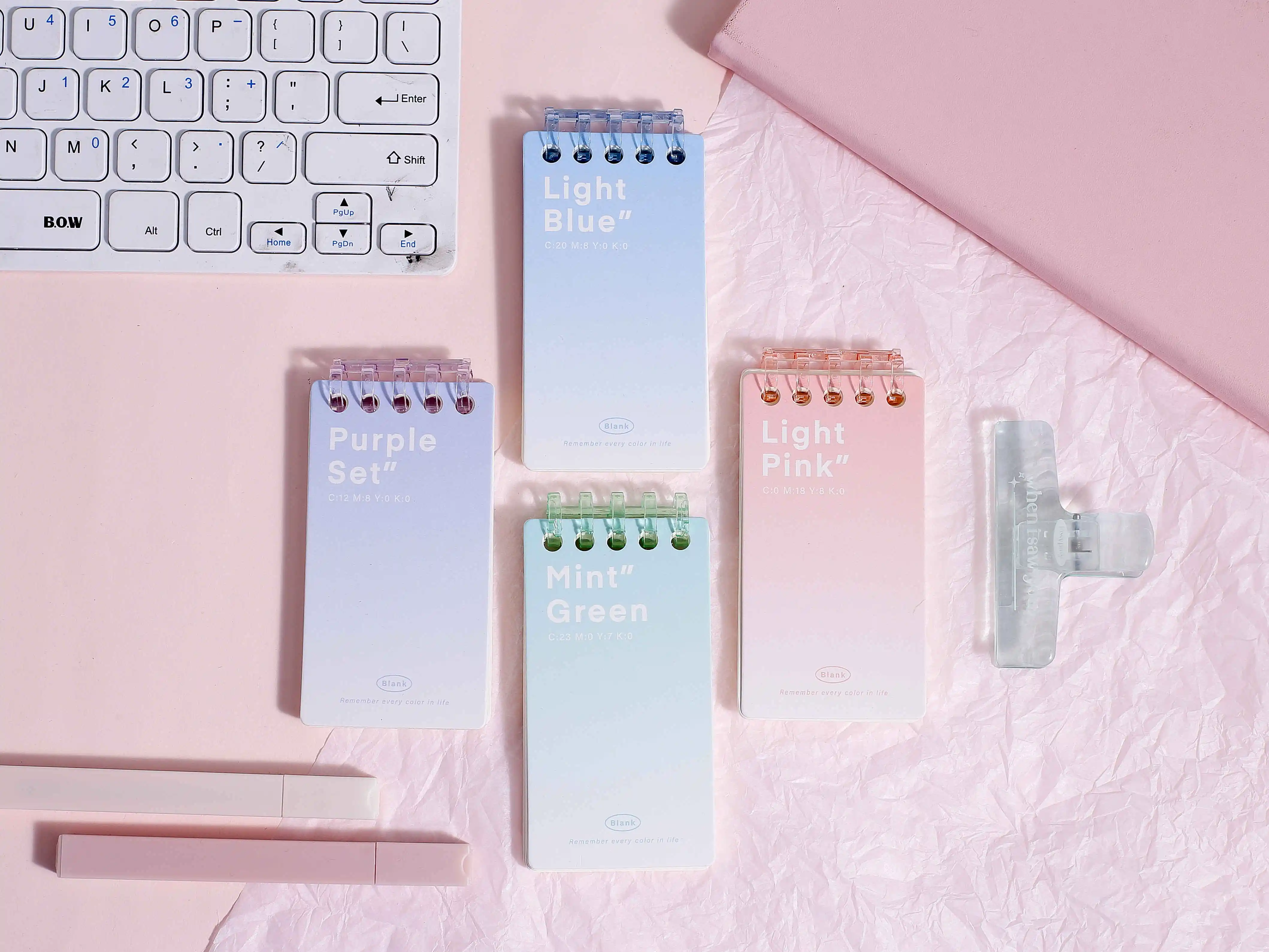 Creative cartoon mini A7 spiral notebook  paper cover memo pad cute kawaii notebook for school students kids