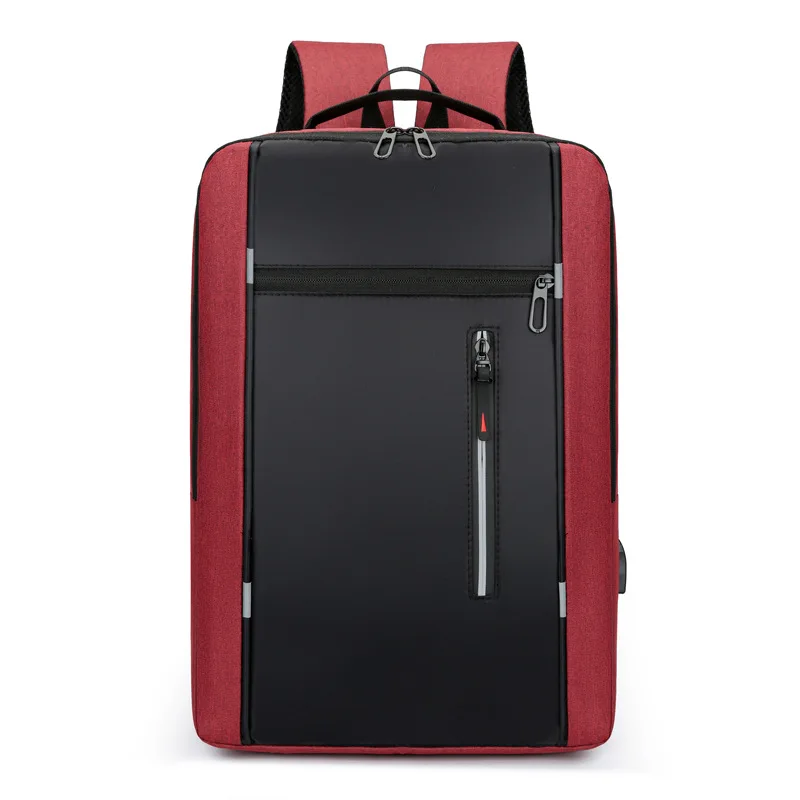 Hot Sale Oxford Leather Man Double-shoulder Sports Notebook Bag Computer Laptop Backpack