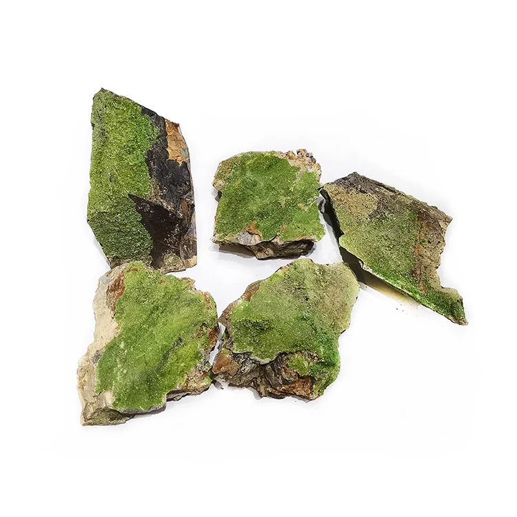 Wholesale Natural Raw Green Pyromorphite Stones Healing Rough Pyromorphite  Mineral Specimens For Decoration
