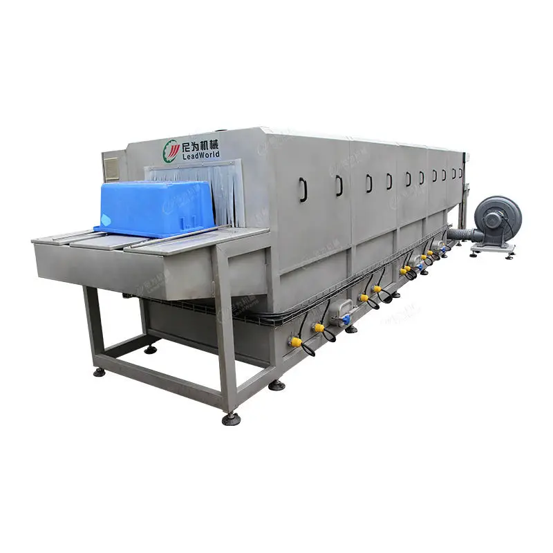 Автоматический пластиковый ящик Leadworld поддон корзина мойка пластиковых ящиков стиральная машина