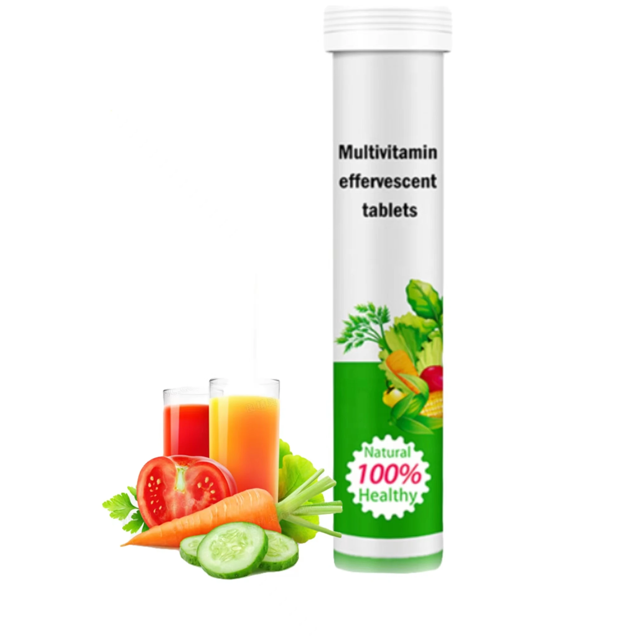 Health product with vitamin C and citric acid as the main ingredients for improve energy  effervescent tablet