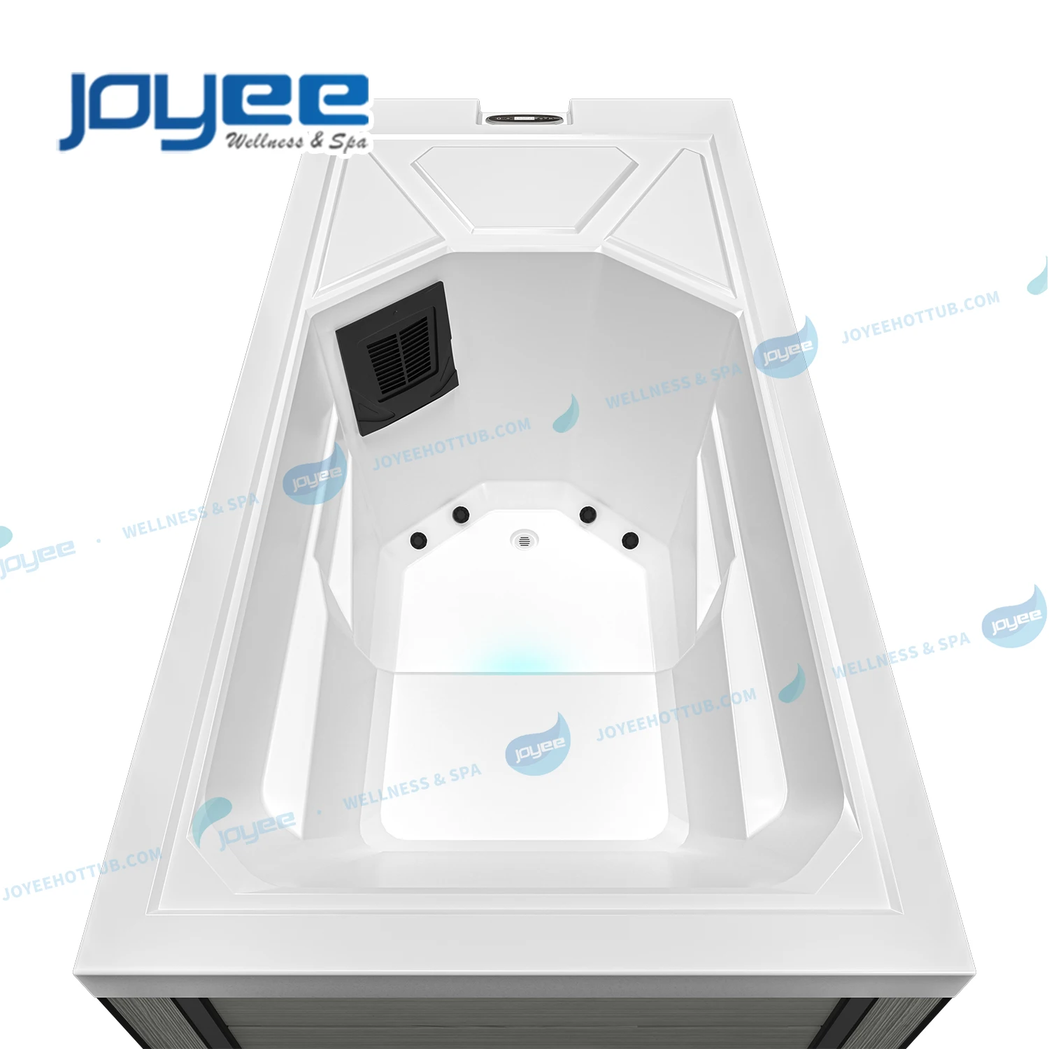 JOYEE New Design High End Cold Plunge spa Cold Recover Plunge Pool Ice Bath acrylic ice Cold Tub with heat pump